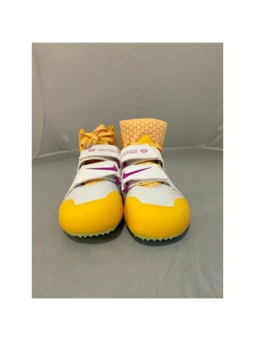 Nike Zoom Javelin Elite 3 Yellow Track Spikes throwing shoes sz 12 FZ9626 800